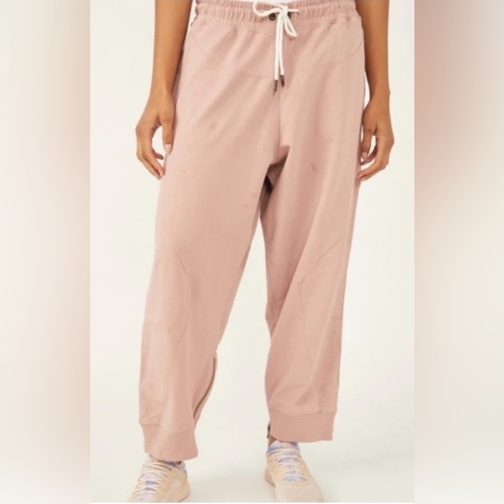 Free People Movement‎ Nothing But the Sweats Jogger Pants Size Extra Small Pink - Picture 2 of 10